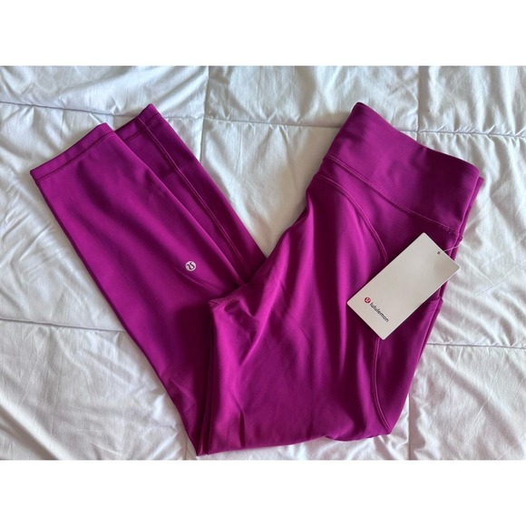 New Lululemon Size 12 Invigorate HR Tight 25" Pant MGPR Magenta NWT $98 Sold Out - Picture 2 of 15